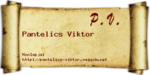 Pantelics Viktor névjegykártya