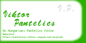 viktor pantelics business card